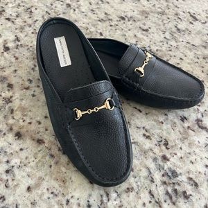 Saks Fifth Avenue Slip-On Leather Loafer Mules